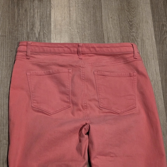 Talbots Jegging Crop Pants Womens 10 Pink Stretch Cropped Jeans Casual Comfort - Picture 4 of 6